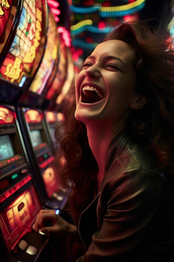 Antarmuka permainan slot berwarna cerah menampilkan fitur putaran bonus di aplikasi bara22